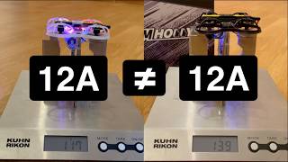 PROOF of REAL 12A ESC`s vs 12A Labeled ESC`s for those who need it.. | Tiny Whoop 12A ESC Test