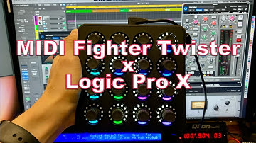 MIDI Fighter Twister, Logic Pro X, Set up guide