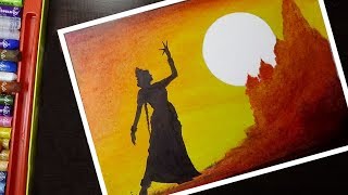 drawing oil dancing easy indian classical pastel draw pastels beginners