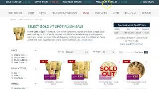 FLASH SALE! Gold at SPOT! Ends 4 PM EST. Reverse Proof Palladium Coin