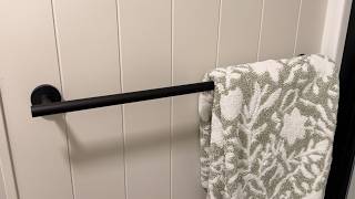 Is this towel bar sturdy enough for heavy and large towels l USHOWER