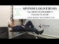 Spondylolisthesis- The Most Dangerous Exercise To Avoid