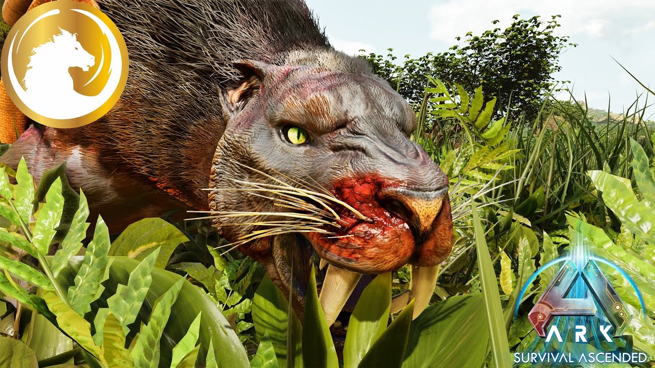 Ark: Survival Ascended Sabertooth I S1B12 - YouTube
