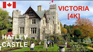 🇨🇦[4k] walking tour in Hatley castle & gardens, Victoria, BC, Canada, 2023