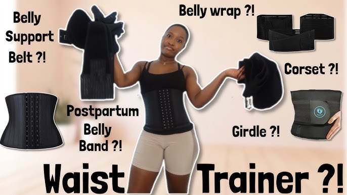 Hotapei Waist Trainer for Women Snatch Me Up Bandage Wrap Tummy Wrap Waist  Trimmer Belt Slimming Body Shaper Plus Size
