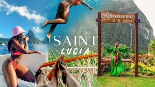 DREAM BAECATION IN ST LUCIA| DRIVE-IN VOLCANO, BLACK SAND BEACH, MOUNTAIN CLIMBING | TRAVEL VLOG