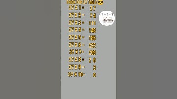 37 table trick #shorts #viral #tricks #maths||Mathsbandhu
