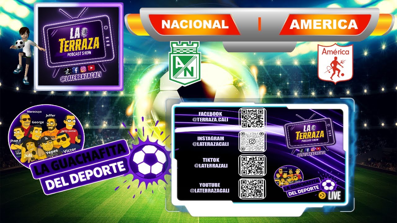 EN VIVO / ATLETICO NACIONAL VS AMERICA DE CALI - YouTube