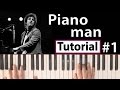 Como tocar "Piano man"(Billy Joel) - Parte 1/2 - Piano tutorial y partitura