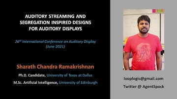 ICAD 2021 - Auditory Streaming and Segregation inspired designs for Auditory Display