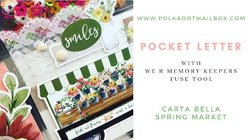 Shaker Pocket Letter created with We R Memory Keepers Fuse Tool