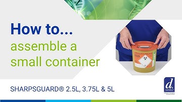 How to assemble a small SHARPSGUARD® container (orange)