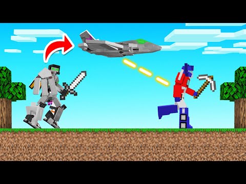 HUNTERS vs TRANSFORMER SPEEDRUNNER! (Minecraft)