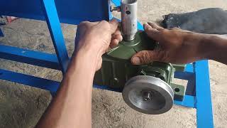 Uji coba putaran dan kecepatan gearbox WPO 60 Rasio 1:10 adonan/gilingan mesin cabut bulu//PART 01