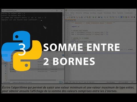 Python n°3 : Somme entre 2 bornes