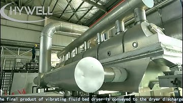 Vibrating fluid bed dryer for Battery industry recycling sodium sulfate