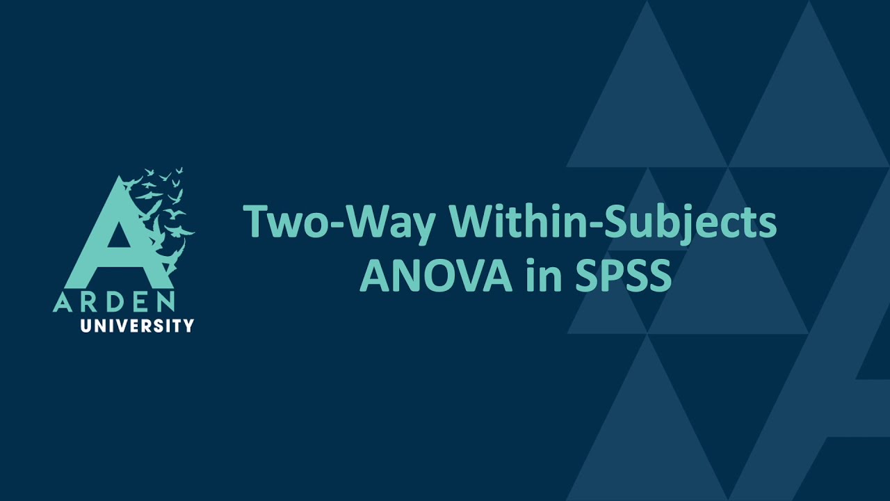 Two-Way Within-Subjects ANOVA in SPSS