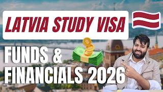 ✈️🇱🇻 Latvia Study Visa Funds &amp; Financial Requirements, Tuition Fee | Schengen Visa Updates 2026