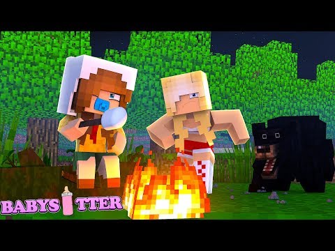 Baby Ellie Pranks The Babysitter At Camping Minecraft The Babysitter Little Kelly Safe Videos For Kids - little kelly plays roblox parkour