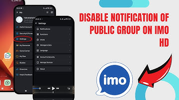 Disable Notification Of Public Group On Imo HD. |Technologyglance