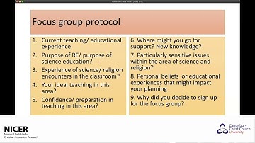 SRE Video 3: Beginning Teachers and the science religion encounter in the classroom