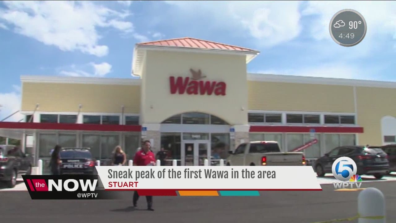 Sneak peak of the first Wawa in the area YouTube