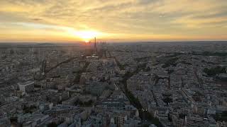 Sunset over Paris timelapse