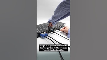 Pknight 16-Output DMX & RDM Splitter PowerCON In/Out Daisy Chain