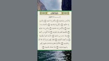 قرآن كريم/سورة الشمس بصوت القارئ حسام الدين عبادي #quran #قرآن #relaxing #راحة_نفسية #ازهر #اطمئنان