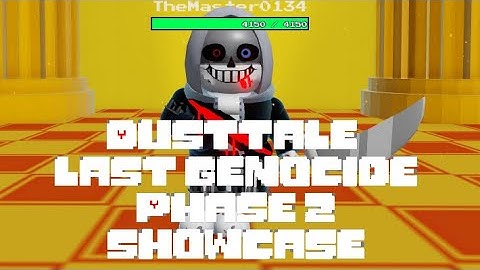 Dusttale Last Genocide Dust Sans Phase 2 Showcase | Ultimate Sans Battles