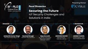 Panel discussion: Securing the Future: IoT Security Challenges and Solutions in India
