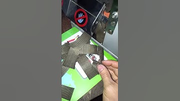 ZCUT 102 hot and cold knife Nylon webbing cutting machine test video