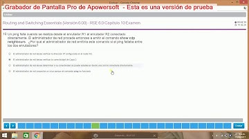 CCNA 2 CAPITULO 10 VERSION 6 SOLUCION 100%