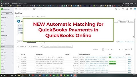 NEW Automatic Matching for QuickBooks Payments in QuickBooks Online (QBO)