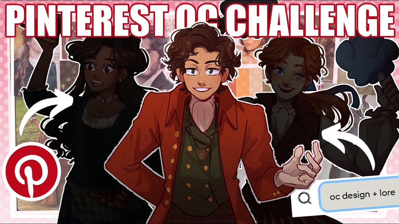 Trying the Pinterest OC Challenge! - [Character Designs + Lore!] - YouTube