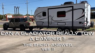 Jeep Gladiator RV Towing  How does it perform ?