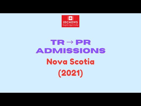 Canada Immigration TR to PR Admissions in Nova Scotia (2021)