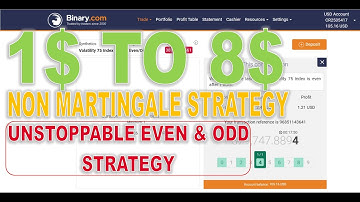 1💲TO 8💲NON MARTINGALE UNSTOPPABLE EVEN ODD STRATEGY💰💲🔥PRACTICE IT
