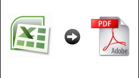 How to convert excel file to PDF 2020
