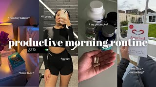 6AM *productive* morning routine | healthy habits + motivation