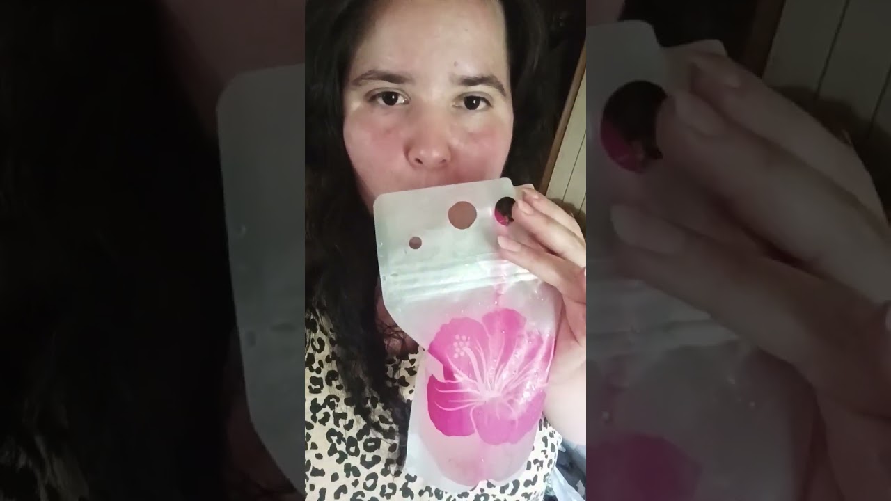 ASMR Sound Tingling  Reusable  Drink Pouches With Straws 