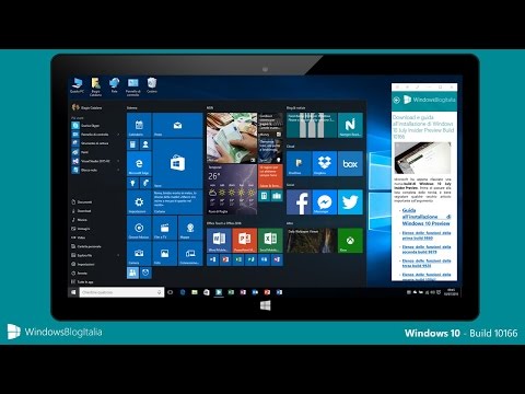 Video tour completo di Windows 10 Insider Preview Build 10166