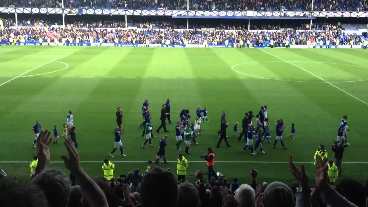 Goodison park lap of honour