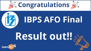 IBPS AFO 2022| Final Result out!! | By Kailash Tiwari