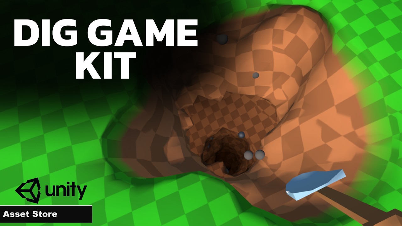 Dig a Hole Kit - 3D digging engine Jobs+Burst, video preview 4