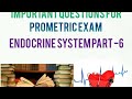 Prometric questions (Saunders) Endocrine system Part - 6✍️