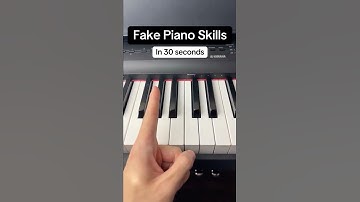 Fake Piano Skills in 30 Seconds! #easy #piano #tutorial