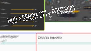 MELHOR CONFIG ⚙️ SENSI + HUD 4 DEDO + PONTEIRO + DPI ??/ Todos Motorolas e Moto G ?