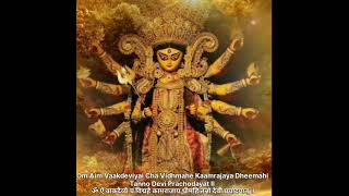 Om aim vaakdevaicha vidmahe||Durga mantra