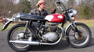 Rare 1968 British Motorcycle Hasn't Ran in 40+ Years